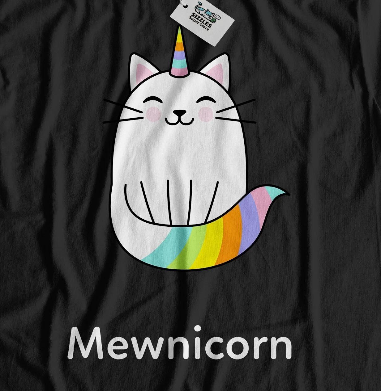 

Mewnicorn Cute Unicorn Cat T-Shirt Rainbow Kitten Gifts 4XL
