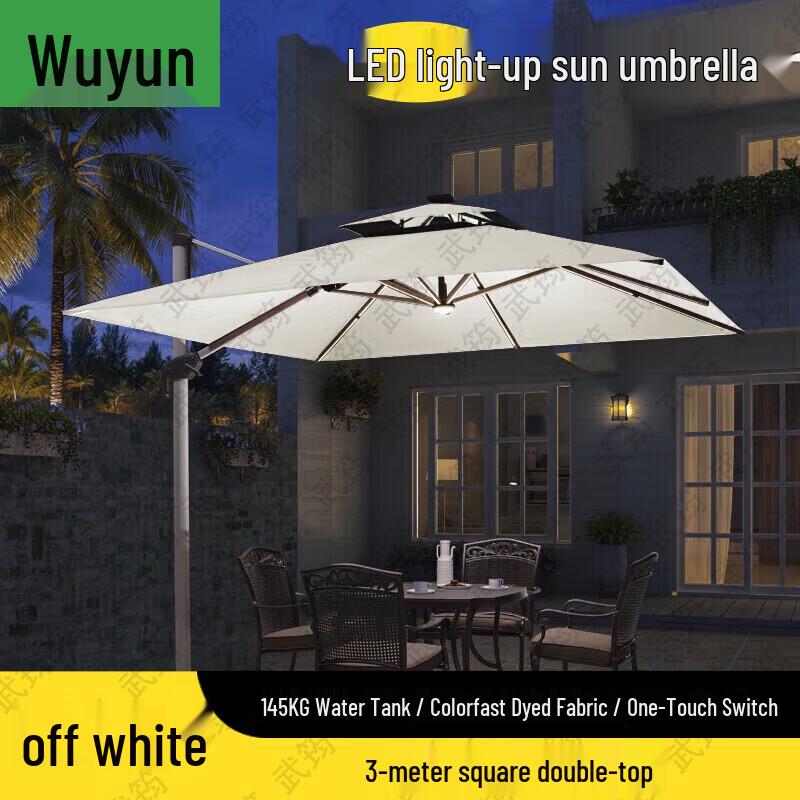 Wujun Outdoor LED Patio Umbrella