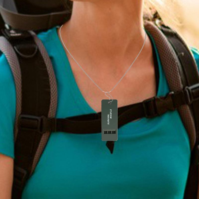 Portable Whistle 3 Holes High Decibel Whistle Emergency SOS Safety Survival Tool Kit Outdoor Camping Equipment Referee Whistle