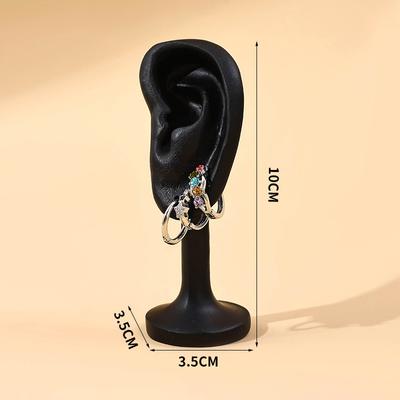 Resin Portable Earring Display Stand Jewelry Rack Ear Shaped Ear Studs Organizer Holder Rack For Earrings Earrings Display Tool