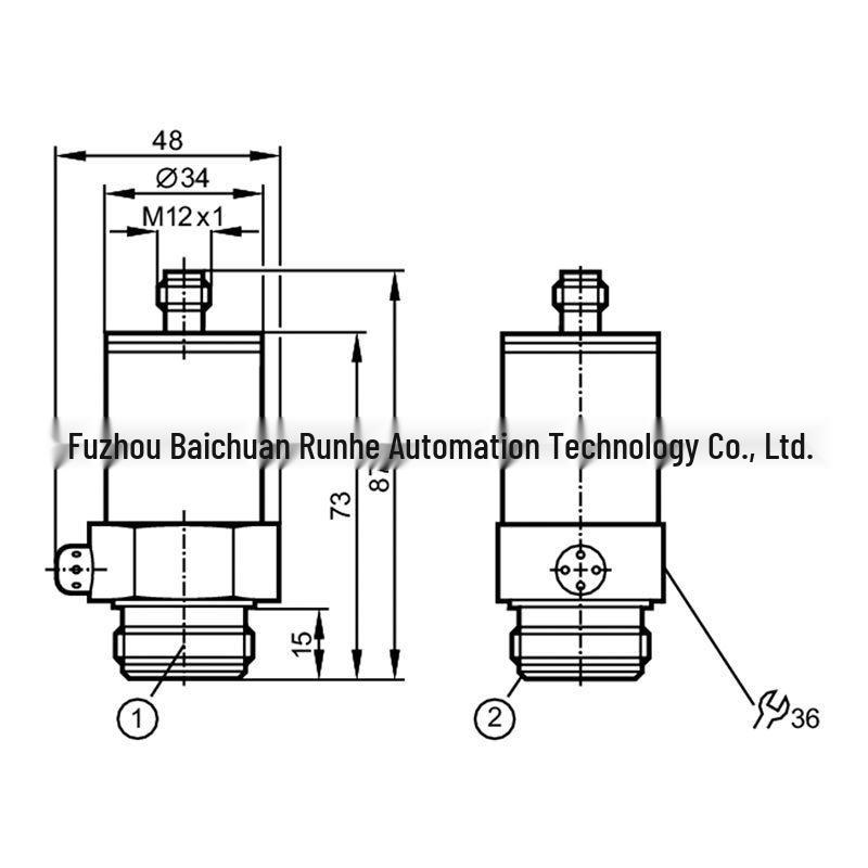PL2058 ifm Flush-Mount Pressure Transmitter, Sealed Stainless Steel Housing, New Original. PL2058