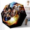 1pc The Lord of the Rings Automatic Open/close Folding Portable Cute Umbrella with 8-Rib Structure for Women/Men, All-Season Use A0901105