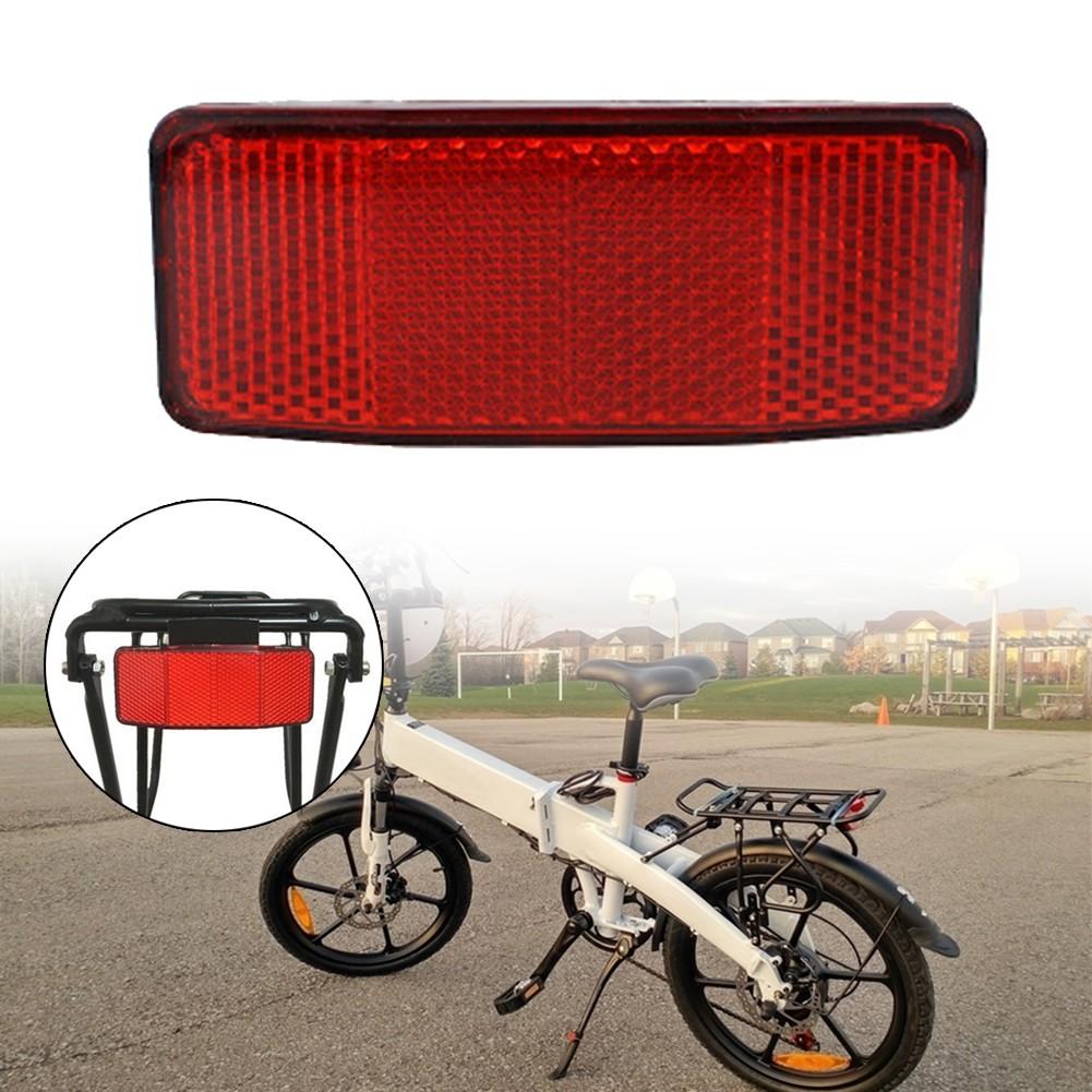 Rear Pannier Rack,Safety Caution Reflector Bicycle Bike Front Rear Red