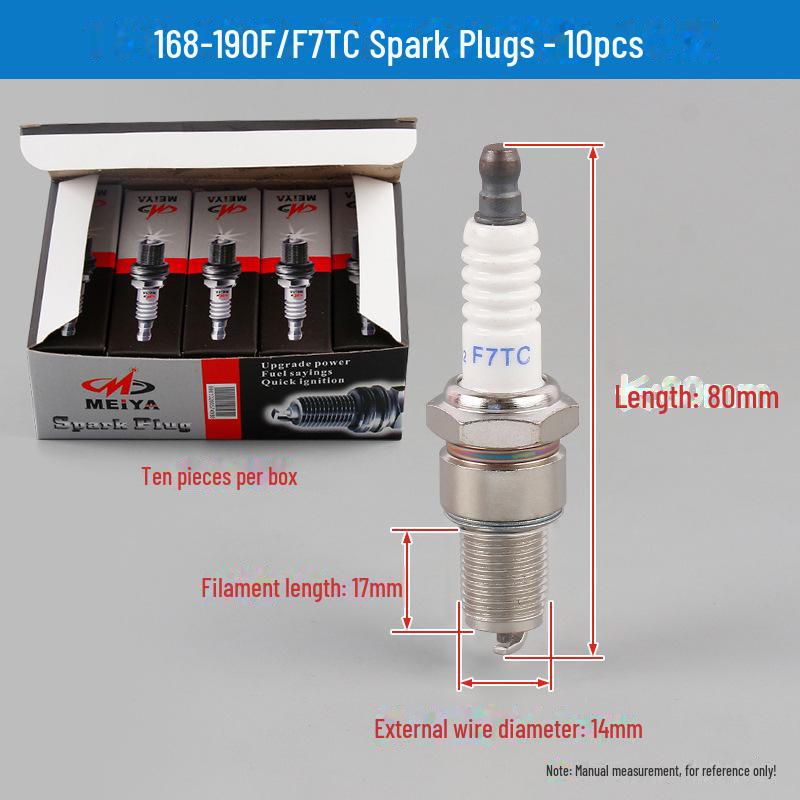 Bujii și duze 168F/190F pentru motoare de drujbă, generator și mașină de tuns iarba