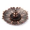 Copper   Flower Incense  ,   Flower Modeling Incense   Holder Meditation Aid Sleeping Craft Ornament for Home Decor   Furnishi