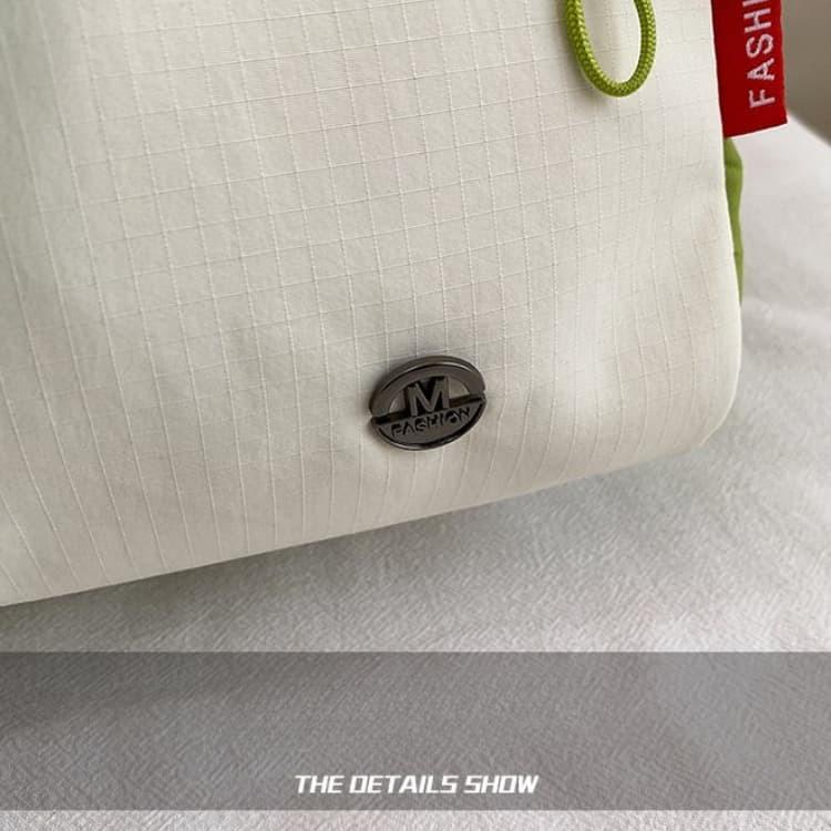 Color-blocked wet and dry separation gym bag travel bag