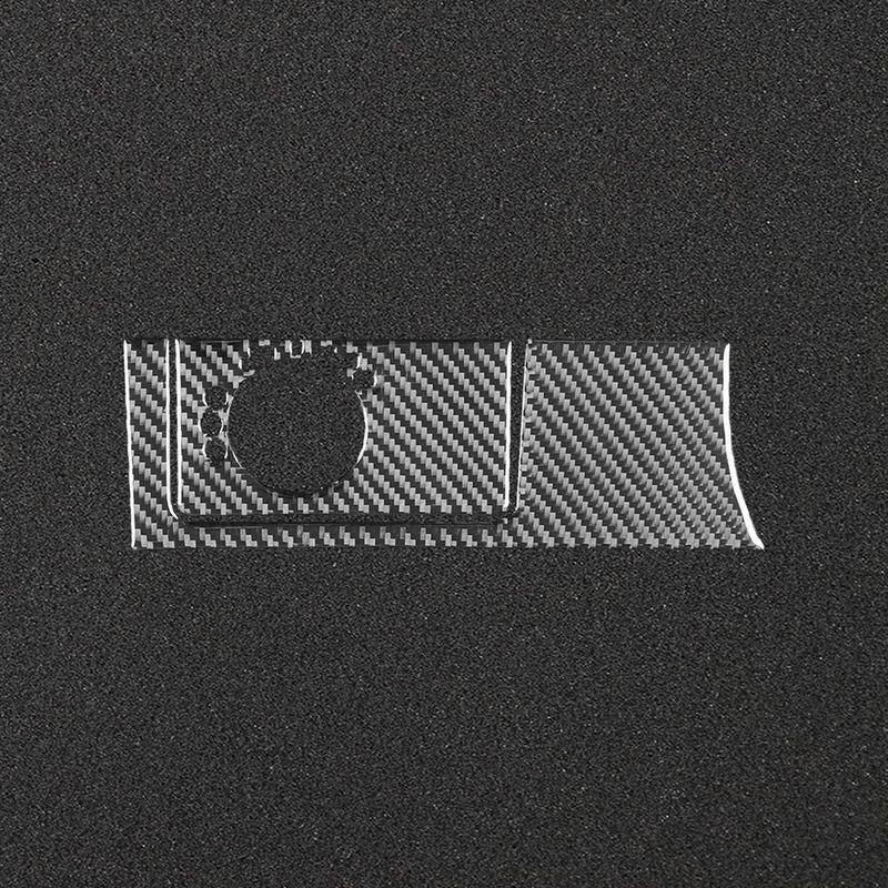 ABLZ-Accessories For Mercedes Benz M Class W164 2006-2011 Headlight Switch Panel Cover Trim Carbon Fiber Lhd