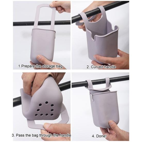 Silicone Cup Holder Bag Foldable Universal Bottle Holder Drink Holder Fits Most Bottles And Cups for Bikes Strollers Lawn Chairs Hands-Free