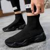 Elegant Women's Black Flat Sandals | High-Top, Open Toe with Buckle Straps, Faux Cover Upper & Rubber Sole - Comfortable All-Season Footwear