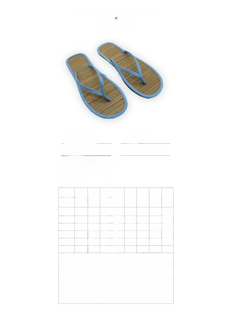 Flip-Flops aus Rattan im japanischen Stil: Unisex Sommer Indoor/Outdoor Strohmatten-Hausschuhe