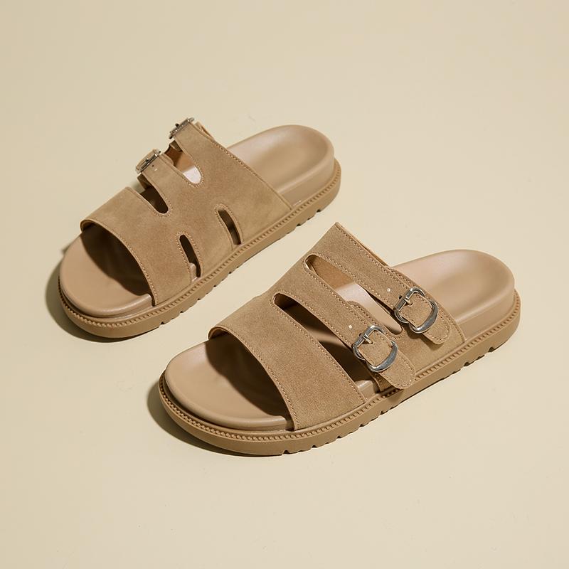 Fashion Flats women Sandals Platform Shoes Woman Casual Loafers Summer 2025 trend Slingback Walking Shoes Comfort Sandalias De Mujer