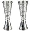2Oz/1Ozjigger For Bartender Stainless Steel Cocktail Jigger With Measurements Double-Headed 1/2Oz For Home Bar Party Club Tool