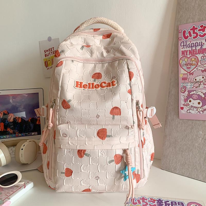 Children's Schoolbags Elementary School Girls Junior High School Girls Letters High Looking Dirty Resistant Backpack