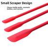 3Pcs/Set Multiple Sizes Silicone Spatula Tool Heat Resistant Mini Jam Spatula  Kitchen Applications