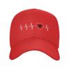 Ny mote albansk hjerteslag Albania flagg baseballcaps unisex kvinner tilpasset justerbar farshatt for voksne våren Snapback sommerhatter