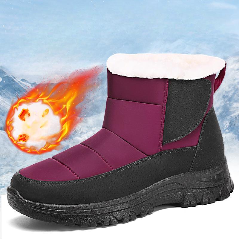 Winter Plus Velvet Thick Cotton Shoes, High-top Cotton Boots, Outdoor Warm Sports Snow Boots