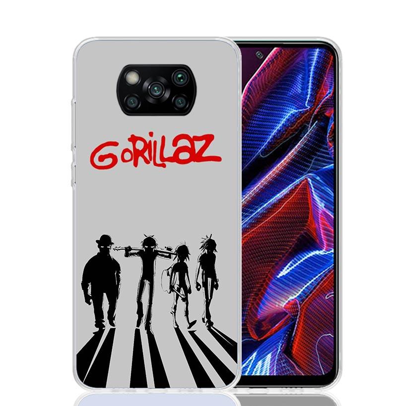 Gorillaz Anime Phone Case For Xiaomi Poco F7 Ultra X7 X6 Pro X5 Redmi 15 15C 13 13C 12 12C 10 10A 10C 9 9A 9C 9T Shell Poco X7 X