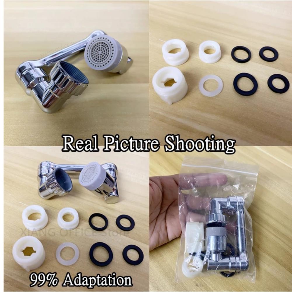 99% Universal 1080° Rotary Extender Faucet Splash Head Aerator Plastic for Kitchen Washbasin Tap Bubbler Nozzle Robotic Arm