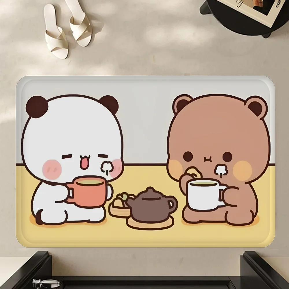 BuBu and DuDu Door Mat Washable Non-Slip Living Room Sofa Chairs Area Mat Kitchen Doormat Area Rug