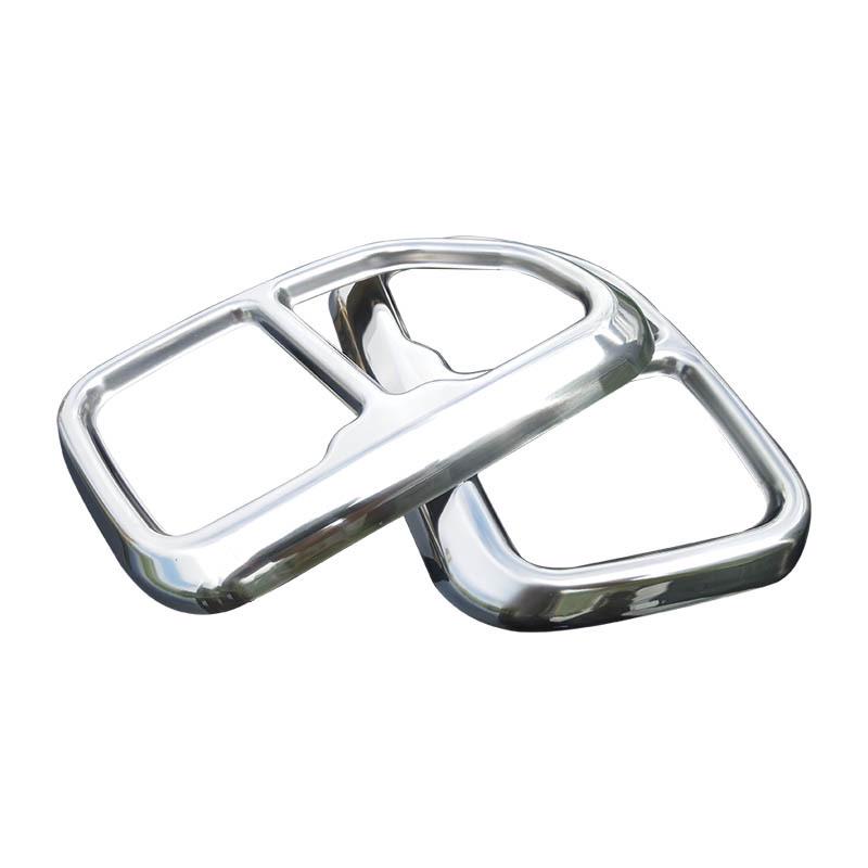 Stainless Steel Exhaust Pipe Cover for 18-21 BMW X3 - Bright Silver Tailpipe Frame Accessory