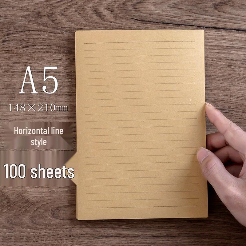 Vintage Wave Love Letter Set - 200 Sheets & Envelopes In Retro Kraft Paper Style