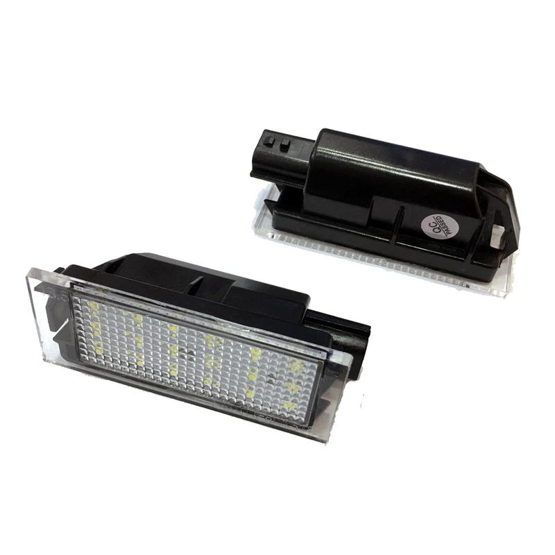 Car Flashing Car LED License Plate Light For Renault Clio Laguna 2 Megane 3 Twingo Master Vel Satis Opel Movano Number Lamps