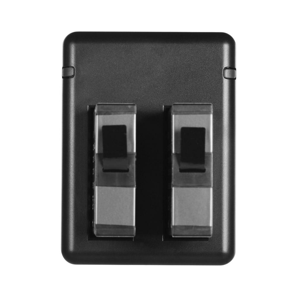 Portable Dual Camera Battery Charger T with 2 Rechargeable Batteries USB D