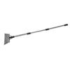 30CM Flat Garden Shovel with Detachable Handle Heavy Duty Steel Cleaning Shovel Scraper for Outdoor Weeding Snow