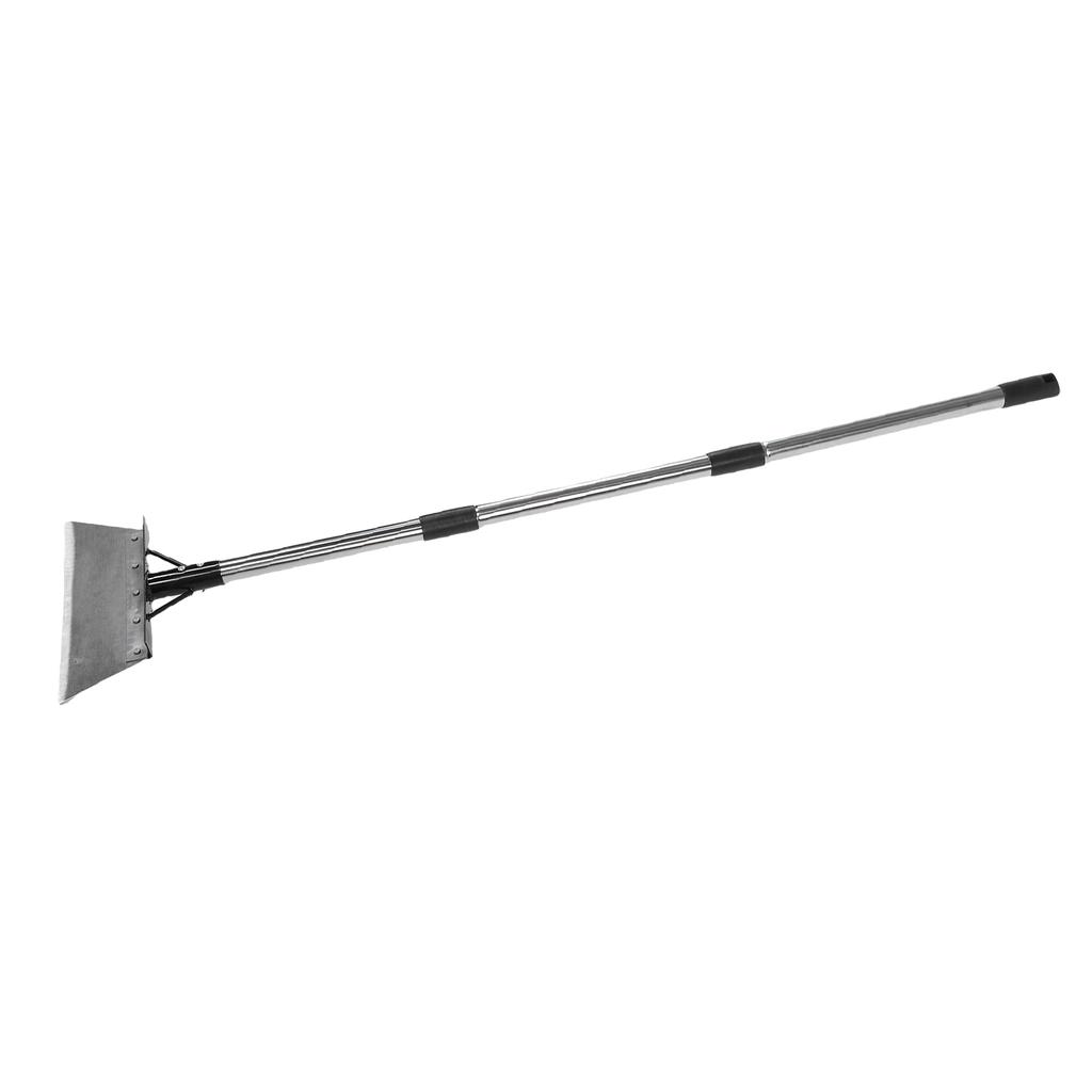 30CM Flat Garden Shovel with Detachable Handle Heavy Duty Steel Cleaning Shovel Scraper for Outdoor Weeding Snow