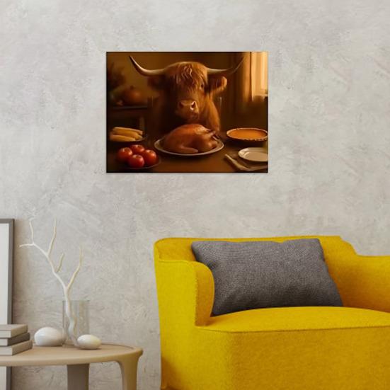 2026 Highland Cow Wall Calendar Scottish Highland Cattle 12 Monthly Planner