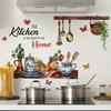 Cartoon Wall Stickers Removable Waterproof Decals PVC Posters Dining Room Decoration Kitchen Decor