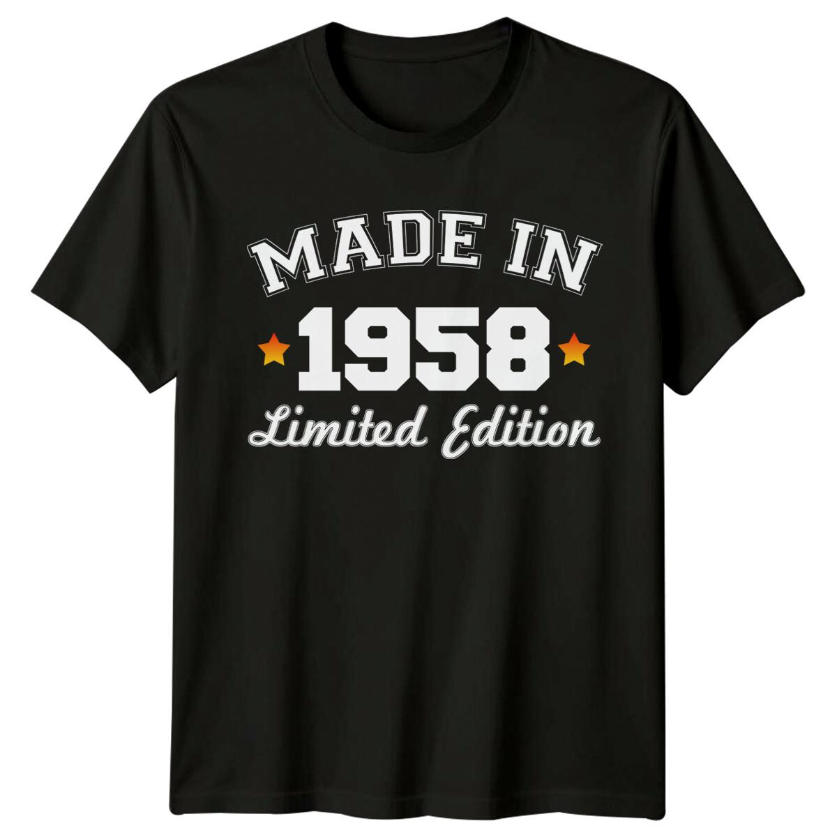 Made In 1958 Limited Edition Mens T Shirt 68th Birthday sixty-eight L