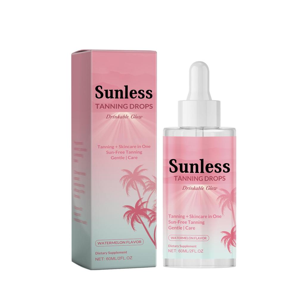 Naturlige bruningsdråper for en naturlig brunfarge uten UV-stråler 60 ml