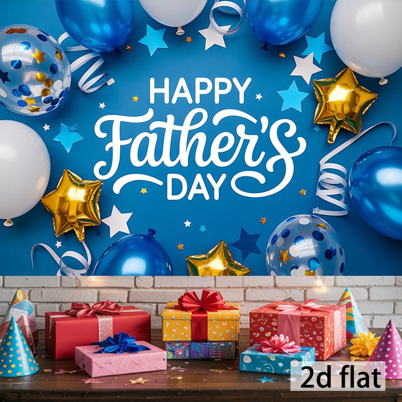 Warm Fathers Day Theme Decoration Tapestry Living Room Decoration Background Refreshing Atmosphere Props