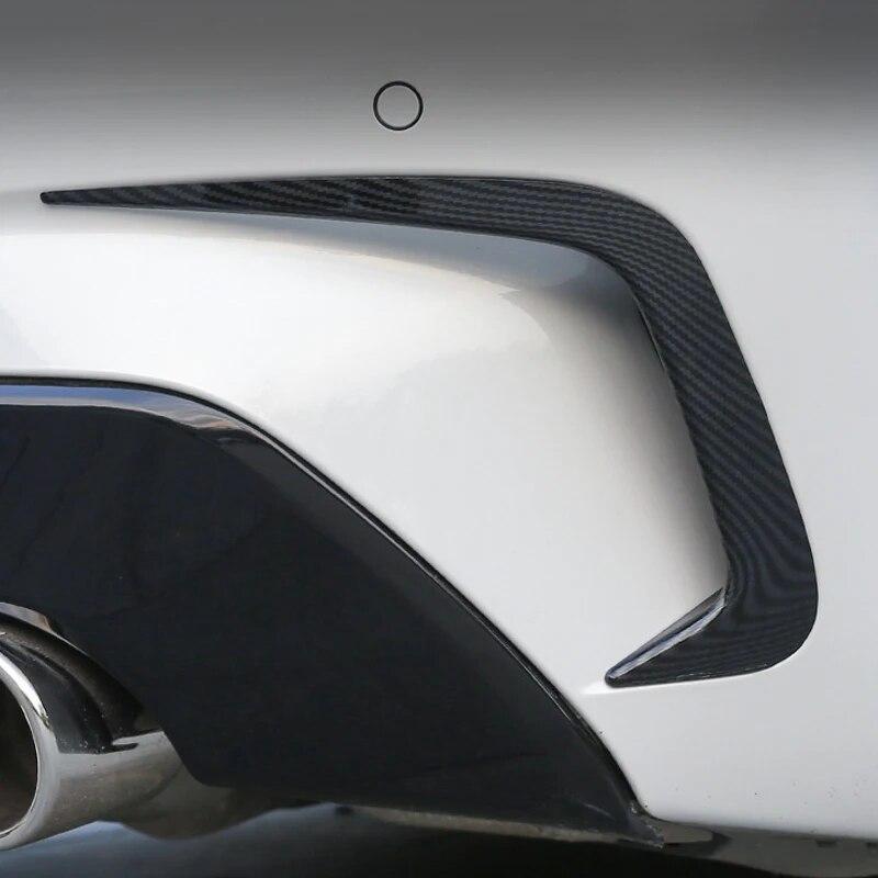 2Pcs Car Rear Exhaust Pipe Bar Diversion Air Blade Decorative Stickers Accessories For BMW 3 Series G20 318i 320i 330i -22
