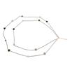 Fashion Layered Long Necklace Heart Pendant Zinc Alloy Double Layer Necklace for Women Girls