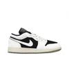 Jordan Air Jordan 1 Oreo Leather Abrasion Resistant Low top Vintage Basketball Shoes Unisex Black White 553558-092(Team1119-)