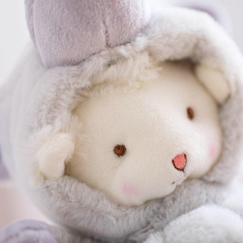 Classical Lamb Plush toy Adorable Sheep Stuffed Toys Showa Bow Sheep Girl Sweet Heart Decoration Decora gift for Girl birthday
