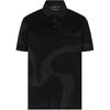 Velvet Logo Printed Button Short Sleeve Polo Shirt Men Tops EM002971-AF10017-FC242