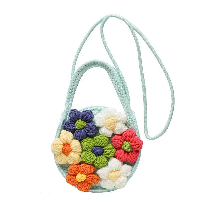 Herbst- und Winterblumentasche Damen Frühling und Sommer Nischendesign Strohhandtasche ausländische frische Umhängetasche vielseitig