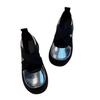 Soft leather version~ silent platform sports style loafers women's 2025 new cross-elastic Mary Jane shoes single shoes