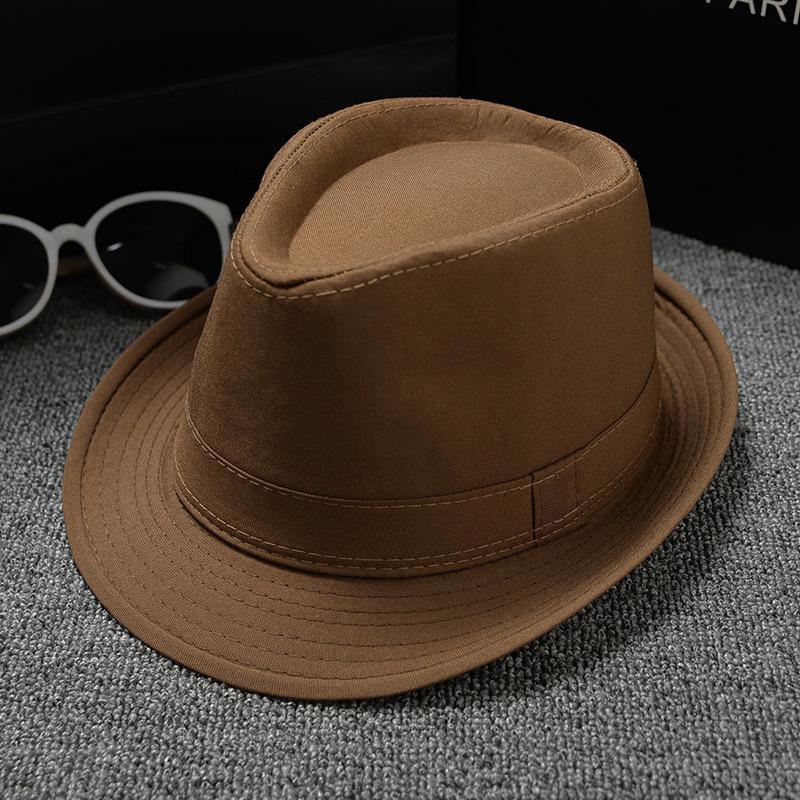 Cappello Panama Jazz Britannico Unisex - Tinta Unita Tessuto Liscio