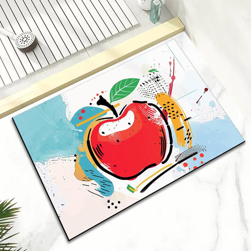 Household Diatom Mud Absorbent Non-slip Quick Dry Mat Bathroom Door Mat Cartoon Cute Funny Mat