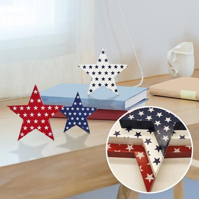 Independence Day Wooden Decorations Creative Desktop Decorations 3pc