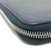 PRADA 2ML188 logo Zip Around Long Wallet Safiano leather blue/SilverHardware