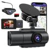 Tadpole 4K Dash 5 Million Compact Dash Cam with Front and Rear Night Sony Starvis WDR IPS Motion Impact Loop 32GB Card Included Cameras Front Interior