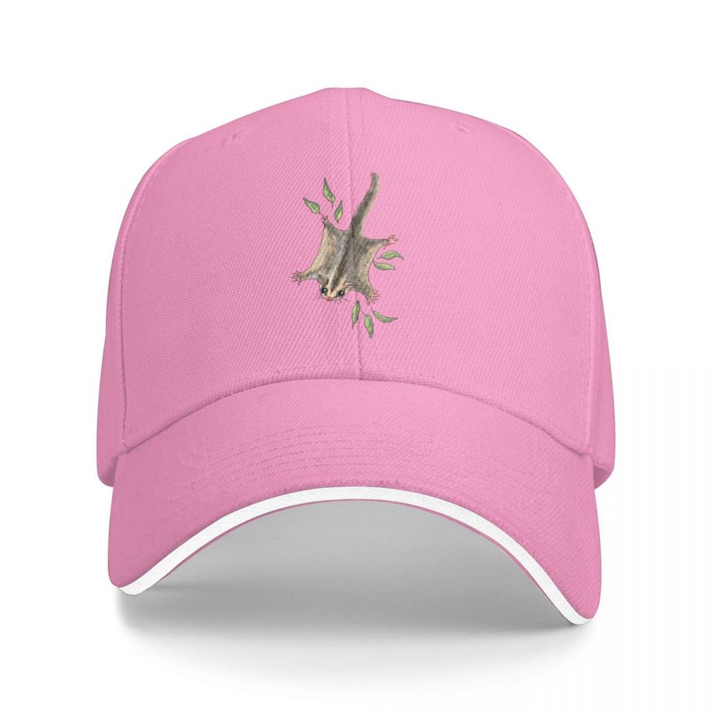 Sugar Glider On Pink Baseball Cap Fishing Caps Unisex New Hat Hats On Offer Caps Unisex Womens