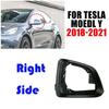 Right Passenger Wing Door Mirror Cover Side Mirror Frame for 18-21 Tesla Model Y