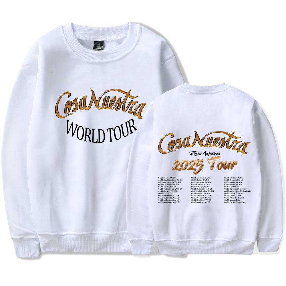 New Spring Autumn Rauw Alejandro Printed Oversized Hoodie Women Men O-neck Long Sleeve Sweatshirt Casual Tracksuit Funny Clothes