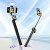 Handheld RC Selfie Stick with Screen Telescopic Record Tool Automatically Pops Up Anti-Shake Selfie Vlog Monitor for Smartphone